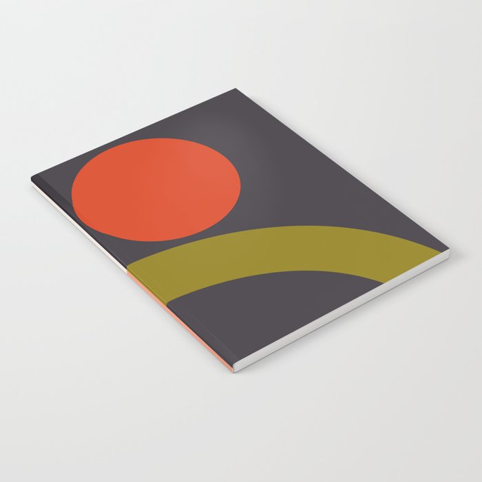 mid century bauhaus geometry square 1 Notebook Gallery Image 2