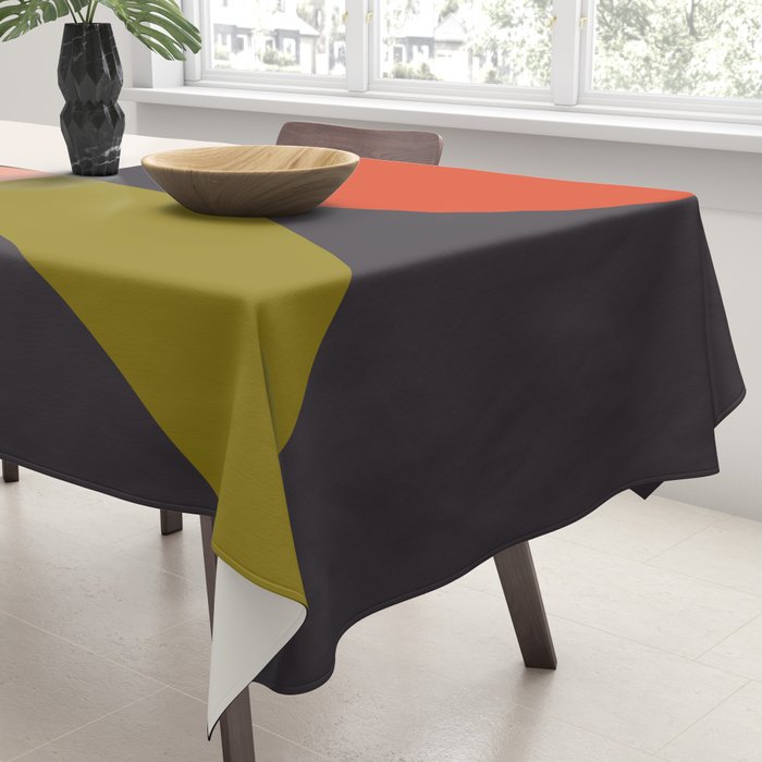 mid century bauhaus geometry square 1 Tablecloth Gallery Image 3