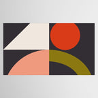 mid century bauhaus geometry square 1 Tablecloth Gallery Image 2