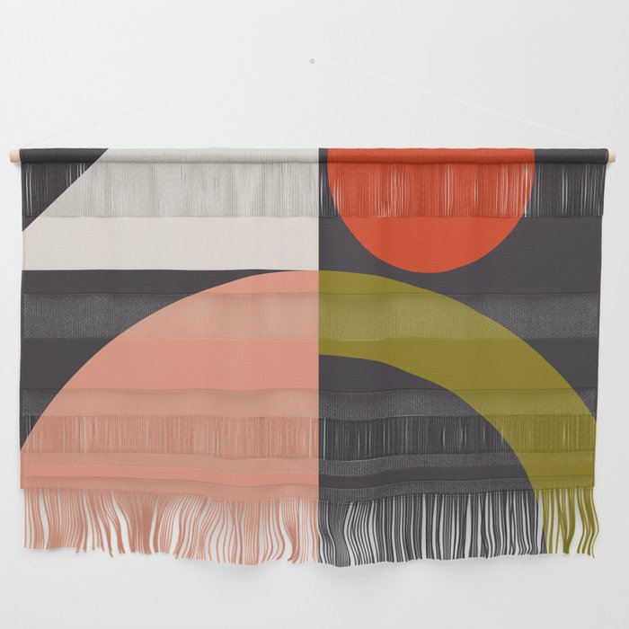 mid century bauhaus geometry square 1 Wall Hanging Gallery Image 1