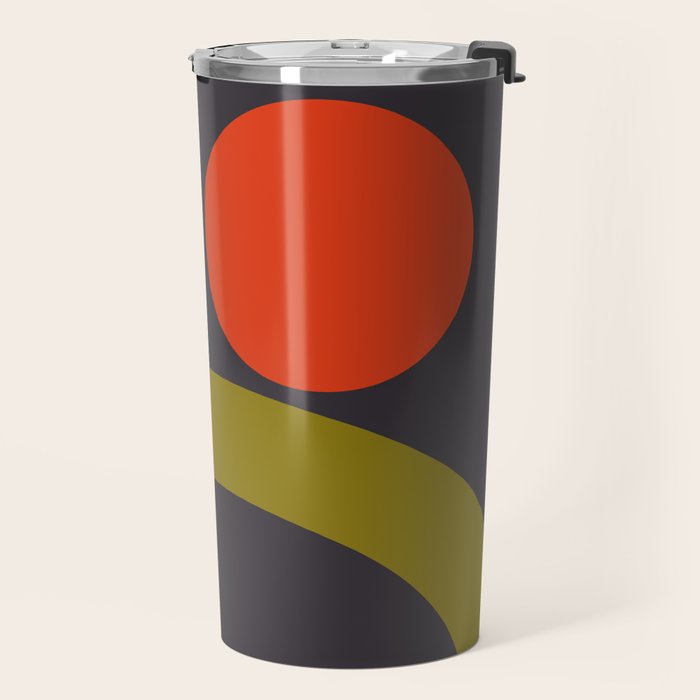 mid century bauhaus geometry square 1 Travel Mug Gallery Image 2
