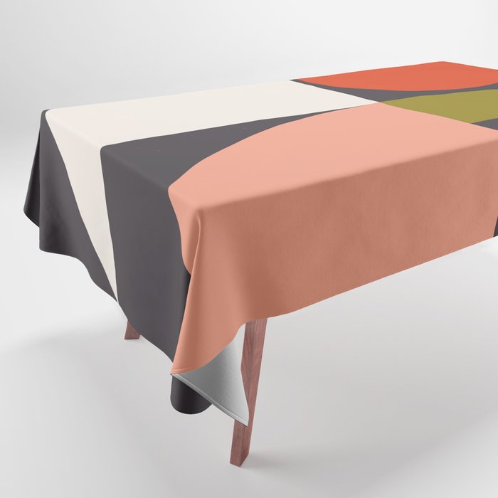 mid century bauhaus geometry square 1 Tablecloth Gallery Image 1