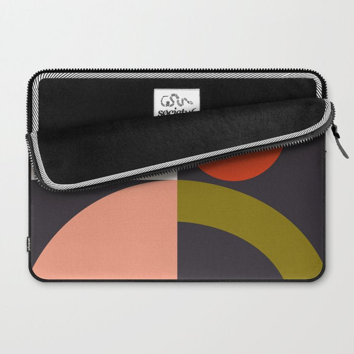 mid century bauhaus geometry square 1 Laptop Sleeve Gallery Image 2