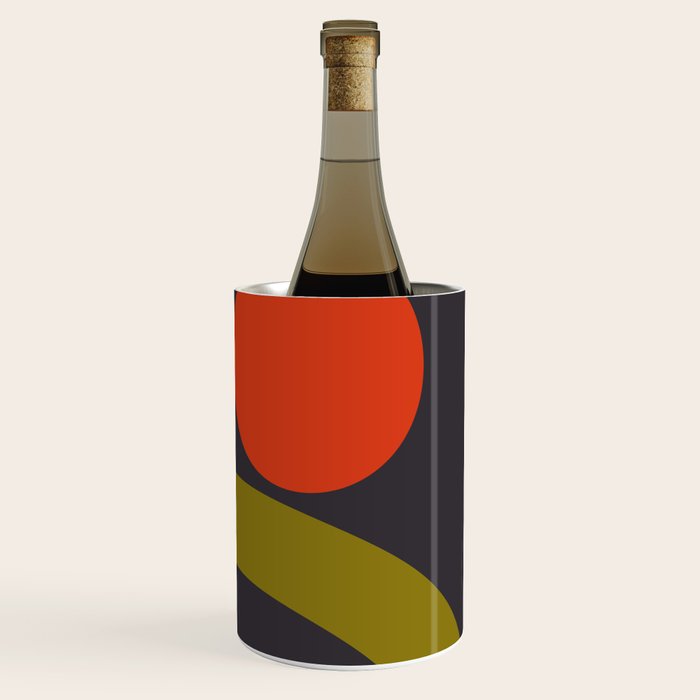 mid century bauhaus geometry square 1 Wine Chiller Gallery Image 3