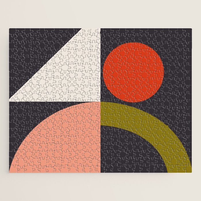 mid century bauhaus geometry square 1 Jigsaw Puzzle Gallery Image 1