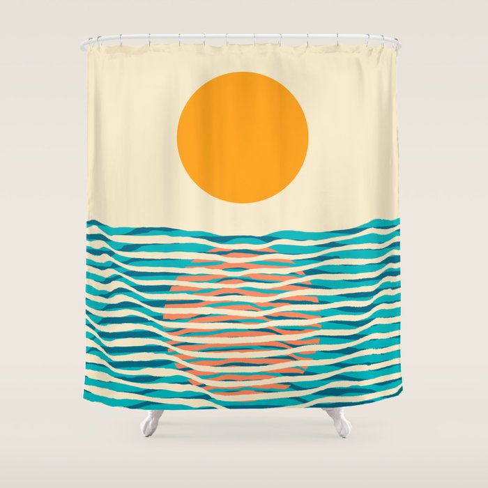 Ocean current Shower Curtain Gallery Image 1