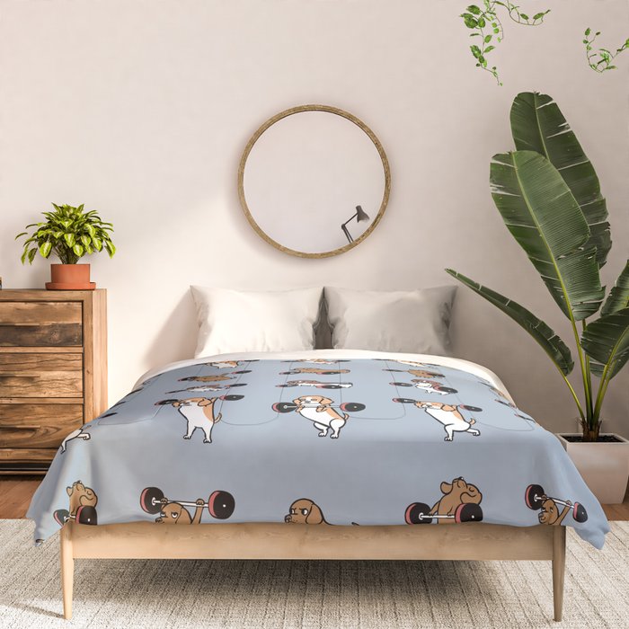 Olympic Lifting Beagles Comforter Gallery Image 3