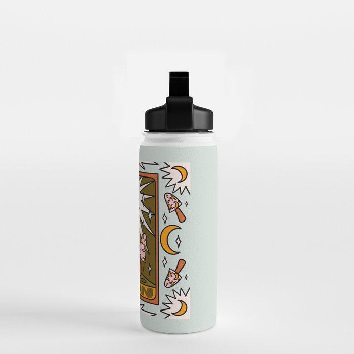 18. Moon Tarot Mushroom Water Bottle Gallery Image 2