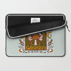 18. Moon Tarot Mushroom Laptop Sleeve Gallery Image 2