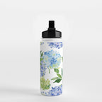 Blue Hydrangea Flowers Water Bottle Gallery Image 2