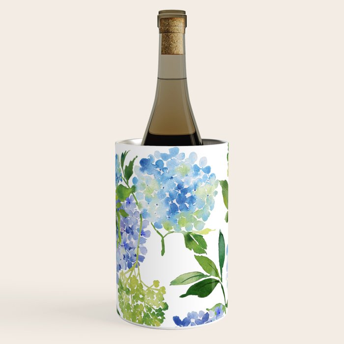 Blue Hydrangea Flowers Wine Chiller Gallery Image 3