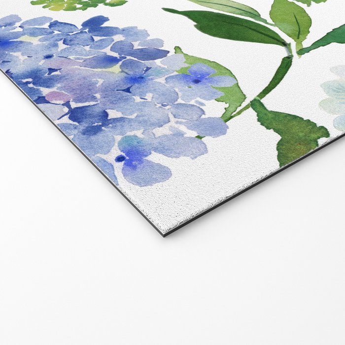 Blue Hydrangea Flowers Welcome Mat Gallery Image 2