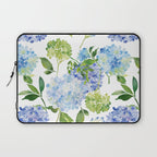 Blue Hydrangea Flowers Laptop Sleeve Gallery Image 1