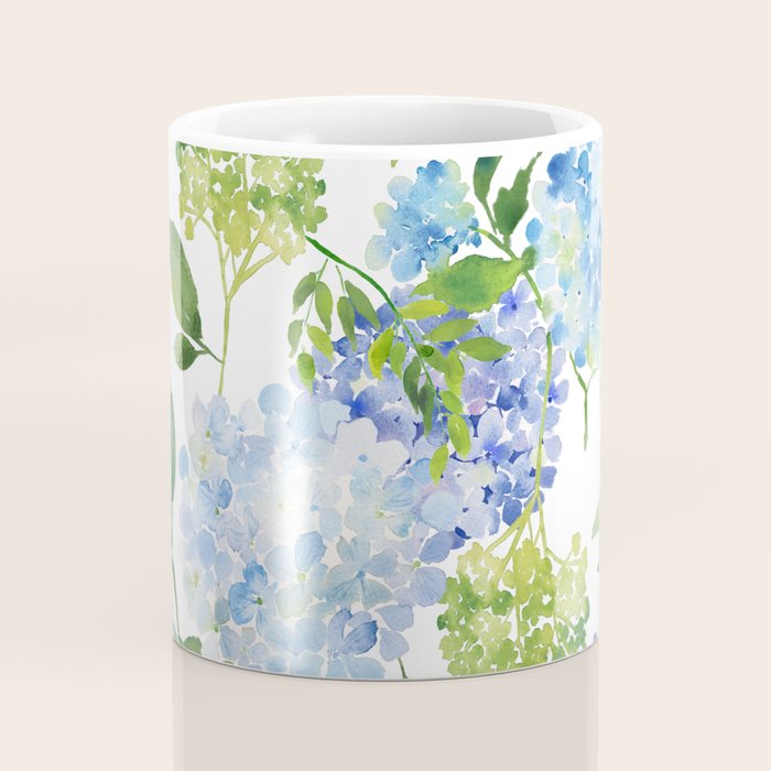 Blue Hydrangea Flowers Coffee Mug Gallery Image 4