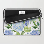 Blue Hydrangea Flowers Laptop Sleeve Gallery Image 2