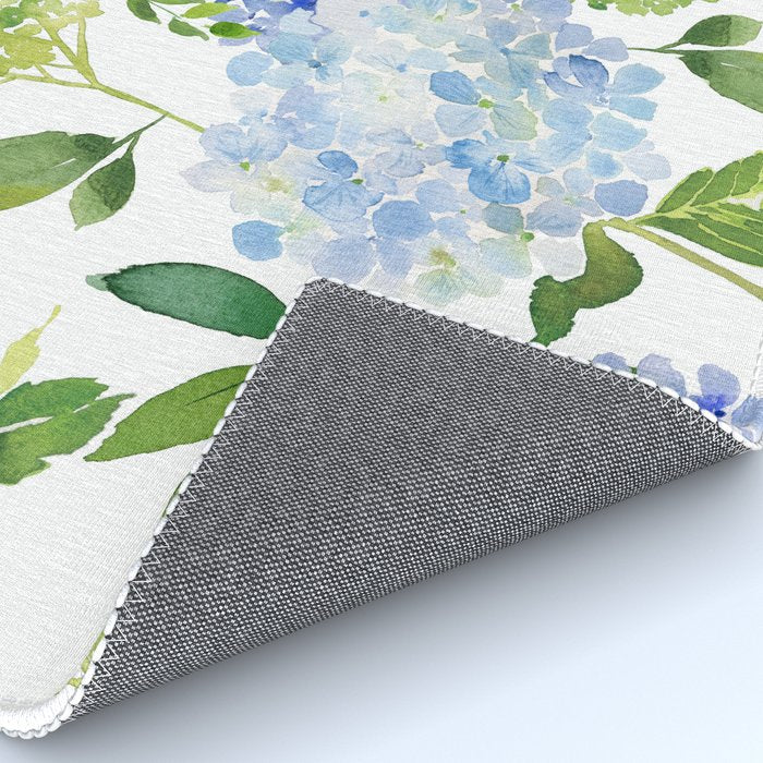 Blue Hydrangea Flowers Rug Gallery Image 4