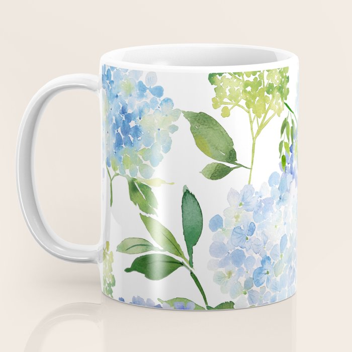 Blue Hydrangea Flowers Coffee Mug Gallery Image 3