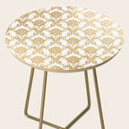 Gold swirls damask #4 Side Table Gallery Image 2