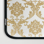 Gold swirls damask #4 Laptop Sleeve Gallery Image 3