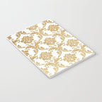 Gold swirls damask #4 Notebook Gallery Image 3