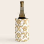 Gold swirls damask #4 Wine Chiller Gallery Image 1