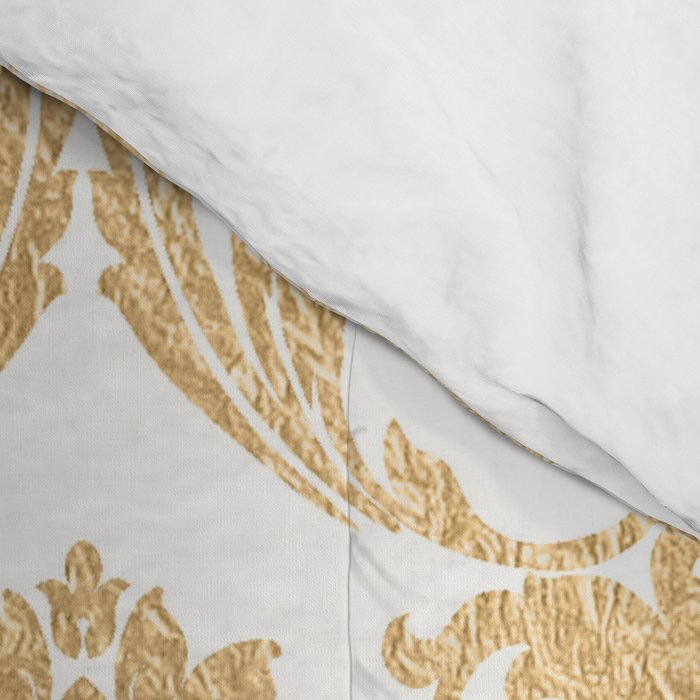 Gold swirls damask #4 Comforter Gallery Image 4