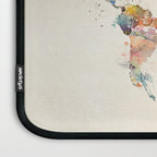 world map watercolor Laptop Sleeve Gallery Image 3