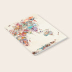 world map watercolor deux Notebook Gallery Image 2