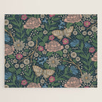 Heritage Wildflower Garden on Dark Blue Jigsaw Puzzle Gallery Image 1