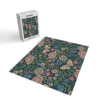 Heritage Wildflower Garden on Dark Blue Jigsaw Puzzle Gallery Image 2