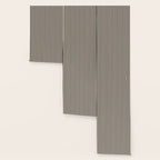 Ultra Fine Stripes Vertical Minimalist Pattern in Black and Almond Cream Wallpaper Gallery Image 3