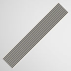 Ultra Fine Stripes Vertical Minimalist Pattern in Black and Almond Cream Table Runner Gallery Image 3
