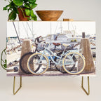 Beaufort South Carolina Vintage Beach Bicycles Photography Credenza Gallery Image 1