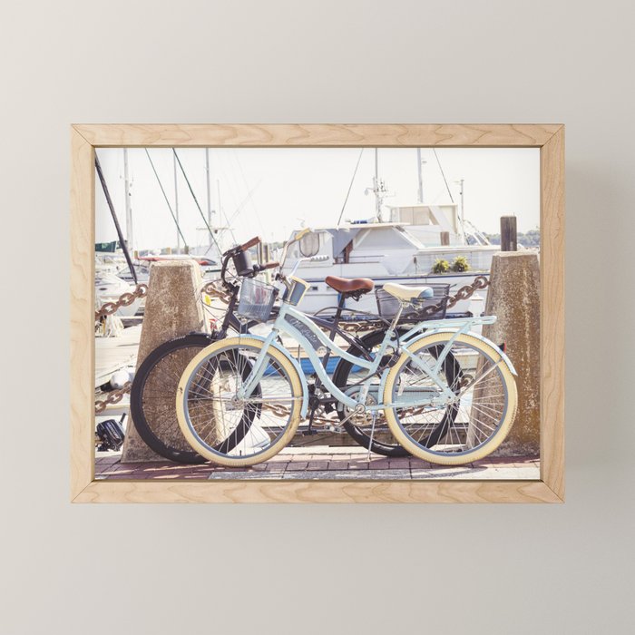 Beaufort South Carolina Vintage Beach Bicycles Photography Mini Art Print Gallery Image 1