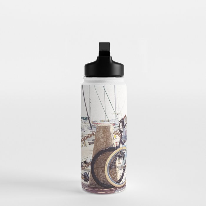 Beaufort South Carolina Vintage Beach Bicycles Photography Water Bottle Gallery Image 3