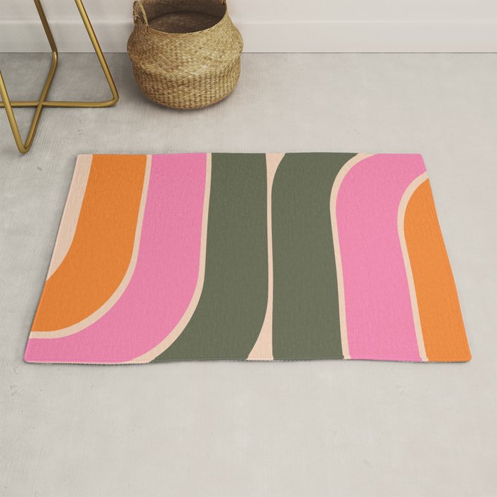 Retro Curve Rug Gallery Image 1