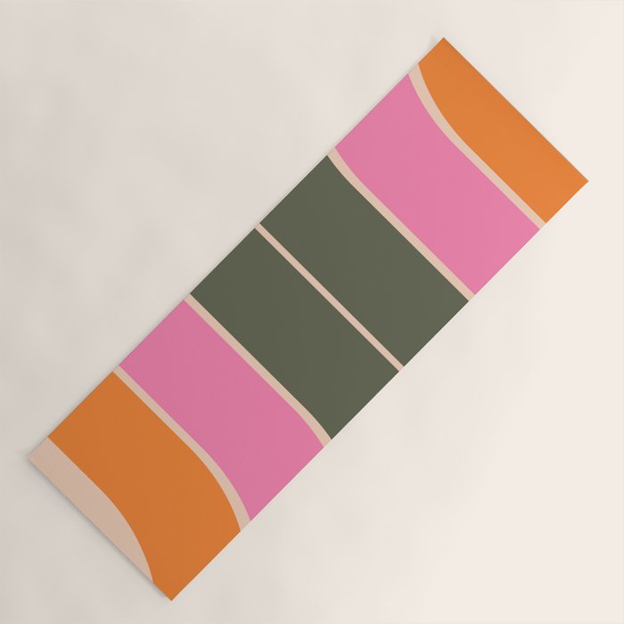 Retro Curve Yoga Mat Gallery Image 1