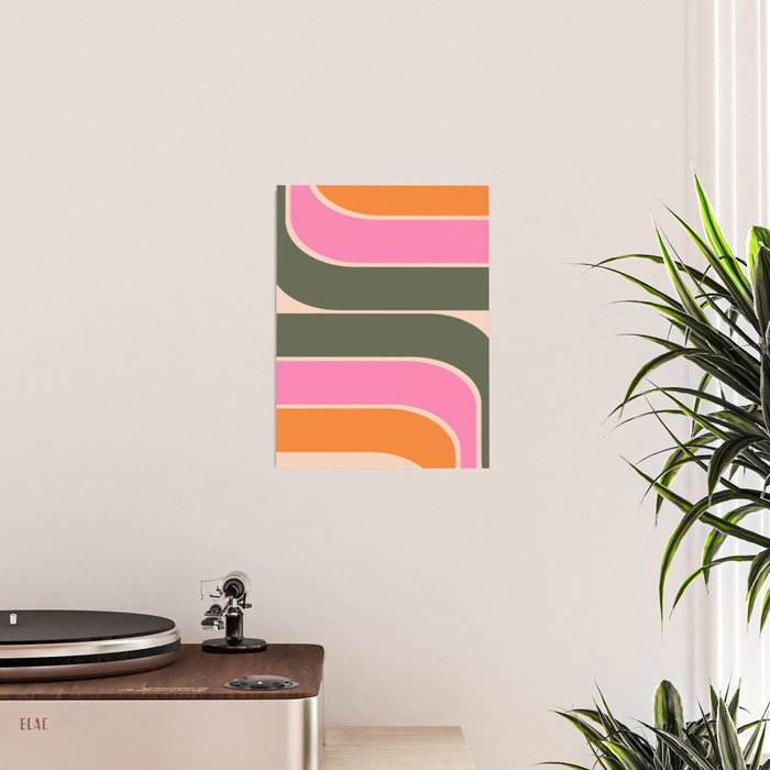 Retro Curve Poster Gallery Image 2