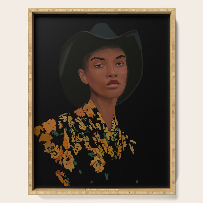 Girl Portrait 21 Serving Tray Gallery Image 1