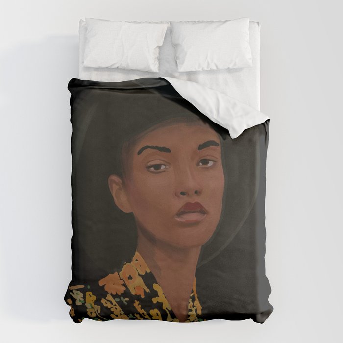 Girl Portrait 21 Duvet Cover Gallery Image 1