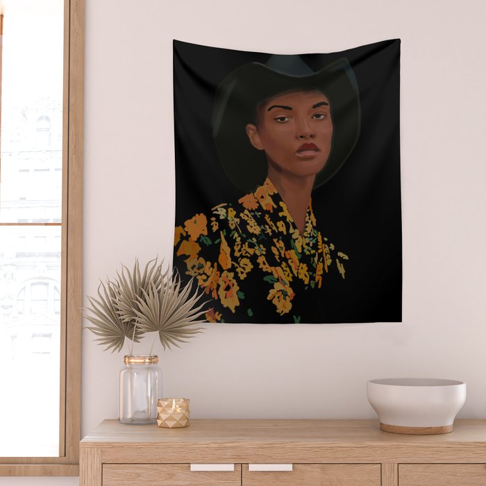 Girl Portrait 21 Wall Tapestry Gallery Image 2