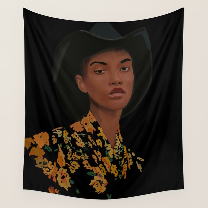 Girl Portrait 21 Wall Tapestry Gallery Image 4
