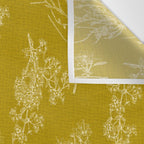 Botanical Cottage Woven Look Pattern in Olive Chartreuse Wall Tapestry Gallery Image 3
