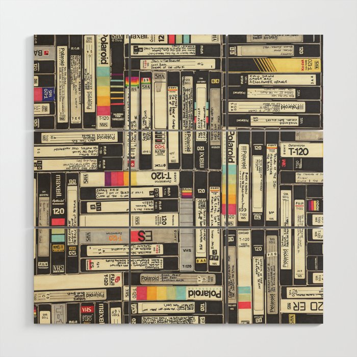 VHS Wood Wall Art Gallery Image 1