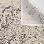 Vintage Map of The World (1750) Wall Tapestry Gallery Image 3