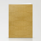 Minimalist, Boho, Line Art in Yellow Stationery Card Gallery Image 2
