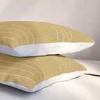 Minimalist, Boho, Line Art in Yellow Pillow Sham Gallery Image 3