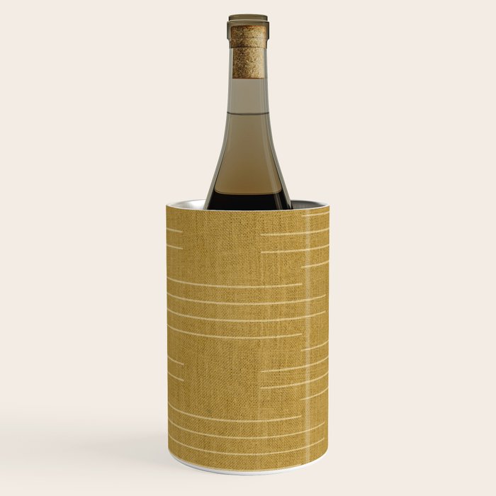 Minimalist, Boho, Line Art in Yellow Wine Chiller Gallery Image 2