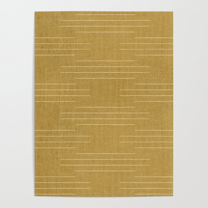 Minimalist, Boho, Line Art in Yellow Poster Gallery Image 4