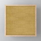 Minimalist, Boho, Line Art in Yellow Mini Art Print Gallery Image 1